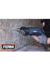 Profi kétsebességes ütvefúrógép, 1050W FERM PDM1045P Profi kétsebességes ütvefúrógép, 1050W FERM PDM1045P
